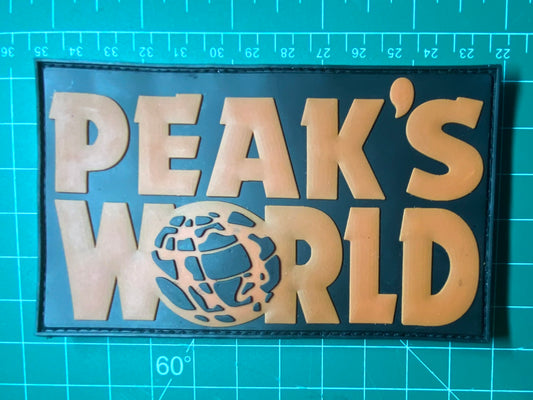 Peaks World PVC Placard